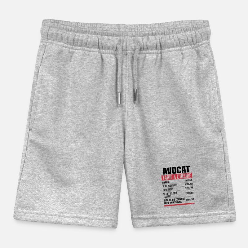 Avocado Hourly Rate Humor Gift Idea Kids Organic Sweat Shorts by Stanley/Stella