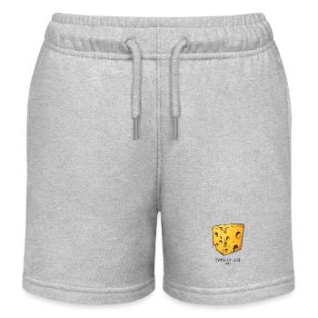 Morceau de fromage suisse - Short de jogging enfant bio Stanley/Stella - gris chiné - Devant