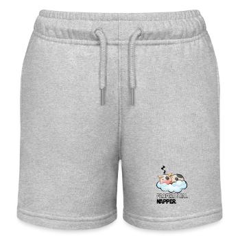 Professinonal Napper Vache Dormir Lève Tard - Short de jogging enfant bio Stanley/Stella - gris chiné - Devant