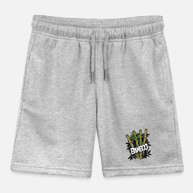 Bosque de bambú, un bosque lleno de bambú Pantalón corto deportivo infantil orgánico de Stanley/Stella