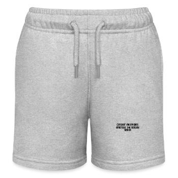 Hiking - Conquer mountains, embrace the beauty - Kids Organic Sweat Shorts by Stanley/Stella - heather grey - Front