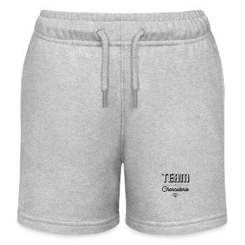 Team Charcuterie, für Charcuterie-Fans - Kinder Organic Joggingshorts Mini Bolter von Stanley/Stella - Grau meliert - Vorne