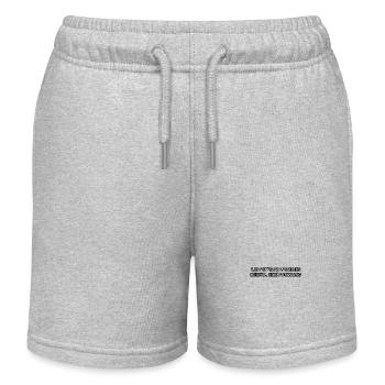 Randonnée - Laissez vos soucis derrière vous, avancez - Short de jogging enfant bio Stanley/Stella - gris chiné - Devant