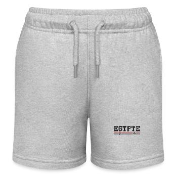 EGYPT flag and emblem of Egypt. Endure - Kids Organic Sweat Shorts by Stanley/Stella - heather grey - Front