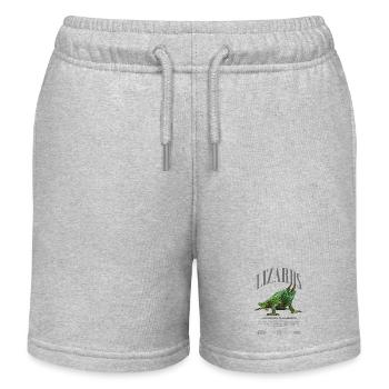 Jackson's Chamäleon Streetwear Eidechsenwärter - Kinder Organic Joggingshorts Mini Bolter von Stanley/Stella - Grau meliert - Vorne