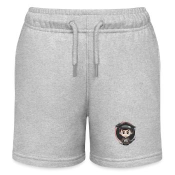 Garçon avec casquette de graduation, université de l’école - Short de jogging enfant bio Stanley/Stella - gris chiné - Devant