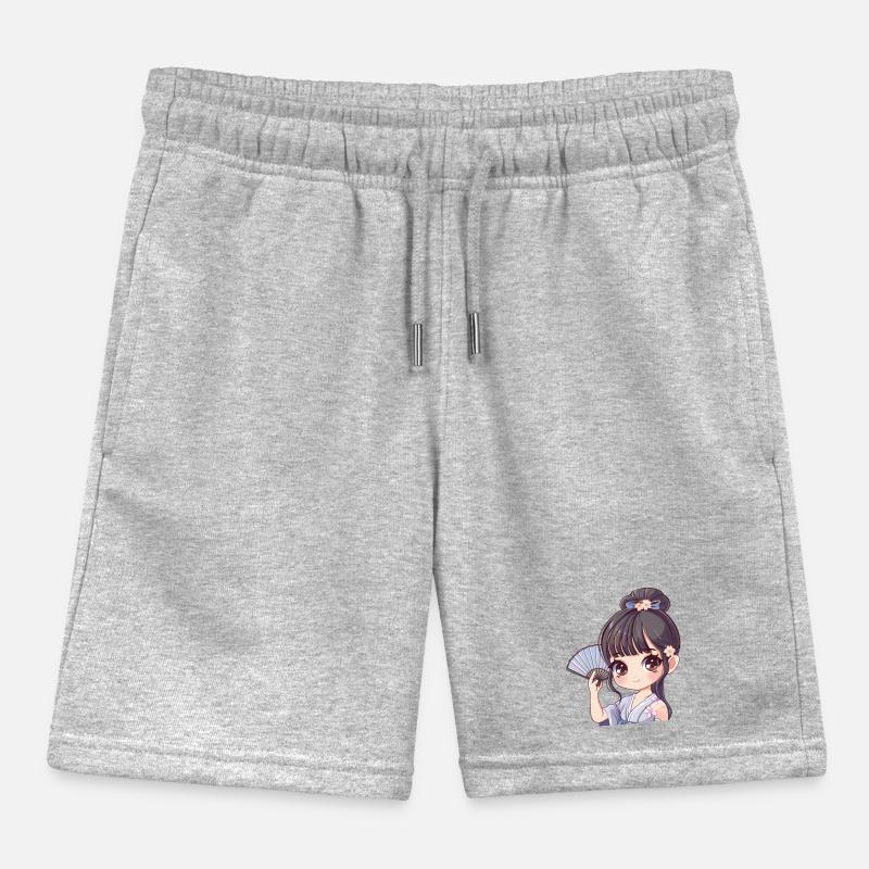 Fille d’anime avec ventilateur Short de jogging enfant bio Stanley/Stella