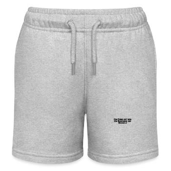 Riding - A horse is like a gift from - Kids Organic Sweat Shorts by Stanley/Stella - heather grey - Front