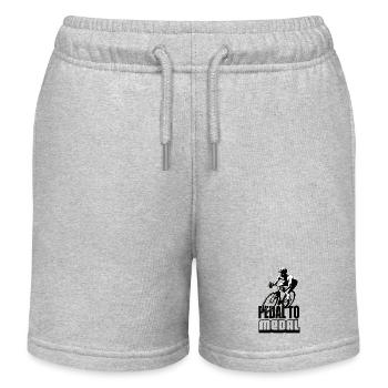 Pédalez Pour Médaille Vélo De Route Vélo De Route Vélos De Route Vélo De Route - Short de jogging enfant bio Stanley/Stella - gris chiné - Devant