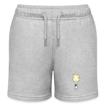 Astronaut mit Fallschirm Mond - Kinder Organic Joggingshorts Mini Bolter von Stanley/Stella - Grau meliert - Vorne