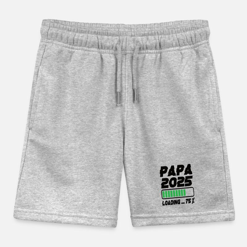 Papa 2025 Loading Kids Organic Sweat Shorts by Stanley/Stella
