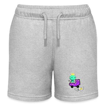 Baby Drache Drachen Schwangerschaft Baby Geburt - Kinder Organic Joggingshorts Mini Bolter von Stanley/Stella - Grau meliert - Vorne