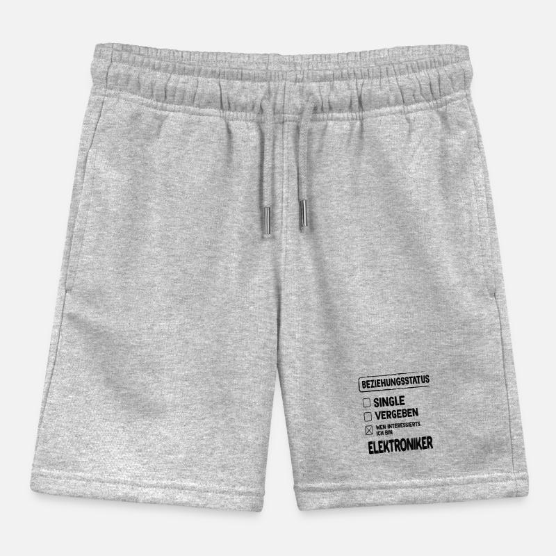 Electronics Technician Relationship Status Kids Organic Sweat Shorts by Stanley/Stella