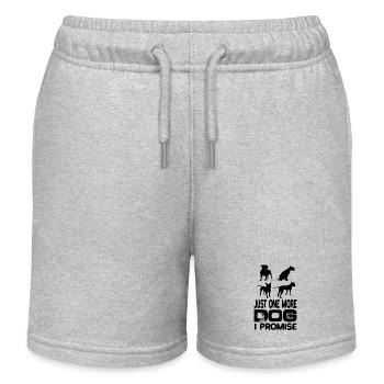 Just One More Dog I Promise Dogs Pet Dog - Kids Organic Sweat Shorts by Stanley/Stella - heather grey - Front
