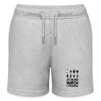 Just One More Watch I Promise Uhr Armanbanduhren - Kinder Organic Joggingshorts Mini Bolter von Stanley/Stella - Grau meliert - Vorne