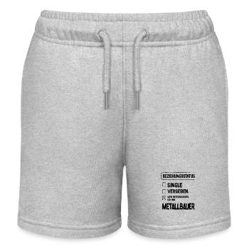 Metallbauer Beziehungsstatus Metallbauer Metallbau - Kinder Organic Joggingshorts Mini Bolter von Stanley/Stella - Grau meliert - Vorne