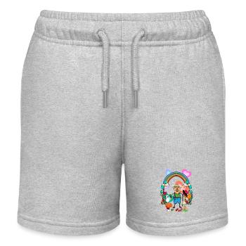 Les producteurs d’arachides d’Allemagne signalent des légumes - Short de jogging enfant bio Stanley/Stella - gris chiné - Devant
