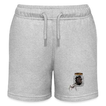 Halloween Spiders Arachnids Spider Phobia - Kids Organic Sweat Shorts by Stanley/Stella - heather grey - Front