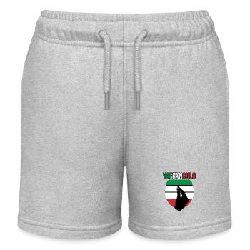 Italien Italiener Vaffanculo - Kinder Organic Joggingshorts Mini Bolter von Stanley/Stella - Grau meliert - Vorne