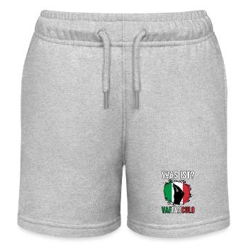 Italien Italiener Vaffanculo - Kinder Organic Joggingshorts Mini Bolter von Stanley/Stella - Grau meliert - Vorne