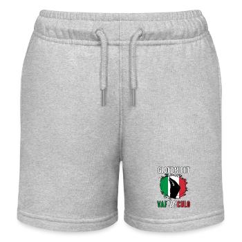 Italien Italiener Vaffanculo - Kinder Organic Joggingshorts Mini Bolter von Stanley/Stella - Grau meliert - Vorne