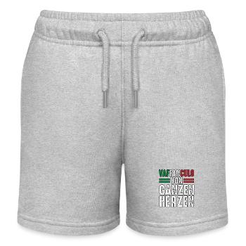 Italien Italiener Vaffanculo - Kinder Organic Joggingshorts Mini Bolter von Stanley/Stella - Grau meliert - Vorne