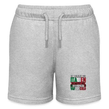 Italien Italiener Vaffanculo - Kinder Organic Joggingshorts Mini Bolter von Stanley/Stella - Grau meliert - Vorne