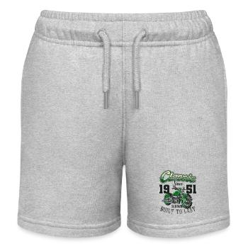 Motorrad Biker Motorrad Geburtstag Jahrgang 1951 - Kinder Organic Joggingshorts Mini Bolter von Stanley/Stella - Grau meliert - Vorne