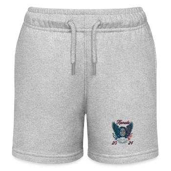 Kamala 2024 Bientôt Aigle - Short de jogging enfant bio Stanley/Stella - gris chiné - Devant