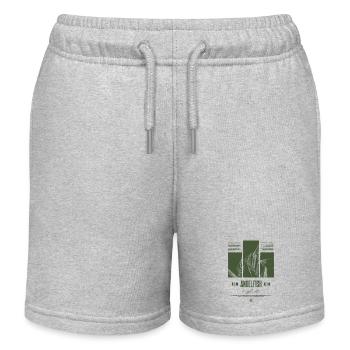 Altum Kaiserfisch Buntbarsch Aquarium Fischhalter - Kinder Organic Joggingshorts Mini Bolter von Stanley/Stella - Grau meliert - Vorne