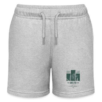 Altum Kaiserfisch Buntbarsch Aquarium Fischhalter - Kinder Organic Joggingshorts Mini Bolter von Stanley/Stella - Grau meliert - Vorne