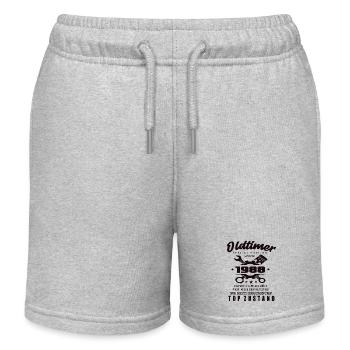 Oldtimer Special Edition Modell 1988 Geburtstag - Kinder Organic Joggingshorts Mini Bolter von Stanley/Stella - Grau meliert - Vorne