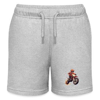 Motocross et moto tout-terrain - Short de jogging enfant bio Stanley/Stella - gris chiné - Devant