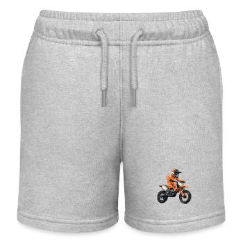 Motocross et moto tout-terrain - Short de jogging enfant bio Stanley/Stella - gris chiné - Devant