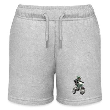 Motocross et moto tout-terrain - Short de jogging enfant bio Stanley/Stella - gris chiné - Devant