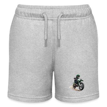 Motocross und Dirt bike - Kinder Organic Joggingshorts Mini Bolter von Stanley/Stella - Grau meliert - Vorne