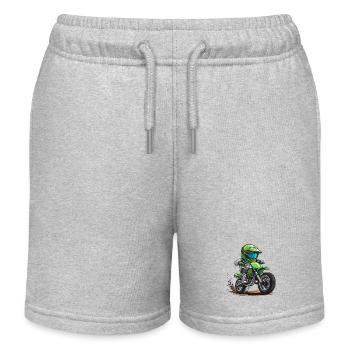 Motocross et moto tout-terrain pour les enfants - Short de jogging enfant bio Stanley/Stella - gris chiné - Devant