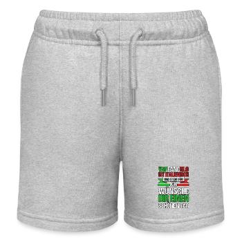 Italien Italiener Vaffanculo - Kinder Organic Joggingshorts Mini Bolter von Stanley/Stella - Grau meliert - Vorne