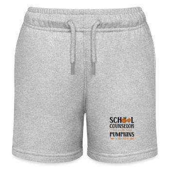 Conseiller scolaire Cas de citrouille - Short de jogging enfant bio Stanley/Stella - gris chiné - Devant