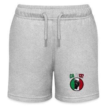 Italien Italiener Capisci - Kinder Organic Joggingshorts Mini Bolter von Stanley/Stella - Grau meliert - Vorne
