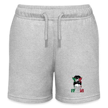 Italie Italien Italien Italie - Short de jogging enfant bio Stanley/Stella - gris chiné - Devant