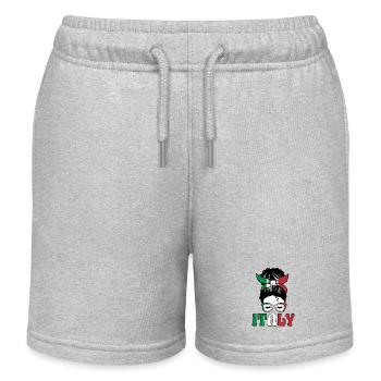 Italie Italien Italien Italie - Short de jogging enfant bio Stanley/Stella - gris chiné - Devant
