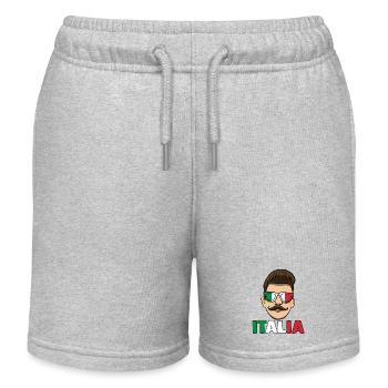 Italie Italien Italien Italie - Short de jogging enfant bio Stanley/Stella - gris chiné - Devant