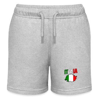 Italie Italien Italien Italie - Short de jogging enfant bio Stanley/Stella - gris chiné - Devant