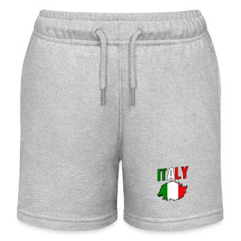Italie Italien Italien Italie - Short de jogging enfant bio Stanley/Stella - gris chiné - Devant