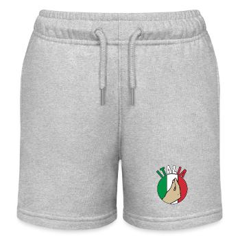 Italie Italien Italien Italie - Short de jogging enfant bio Stanley/Stella - gris chiné - Devant