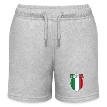 Italie Italien Italien Italie - Short de jogging enfant bio Stanley/Stella - gris chiné - Devant