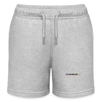 Funny Tennis Player Racket - Kinder Organic Joggingshorts Mini Bolter von Stanley/Stella - Grau meliert - Vorne