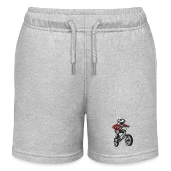 BMX Kind - Kinder Organic Joggingshorts Mini Bolter von Stanley/Stella - Grau meliert - Vorne
