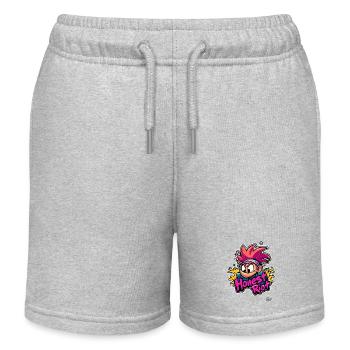 Graffiti-Comic: Der lustige, ehrliche Aufrührer - Kinder Organic Joggingshorts Mini Bolter von Stanley/Stella - Grau meliert - Vorne